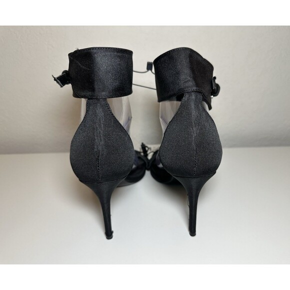 ZARA *NEW* Buckle Black High Heels Stiletto Sandals Ankle Strap Women US 9 EU 40 - Picture 3 of 13